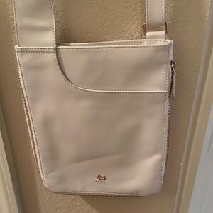 Radley London White Adjustable Crossbody Bag-Leather
